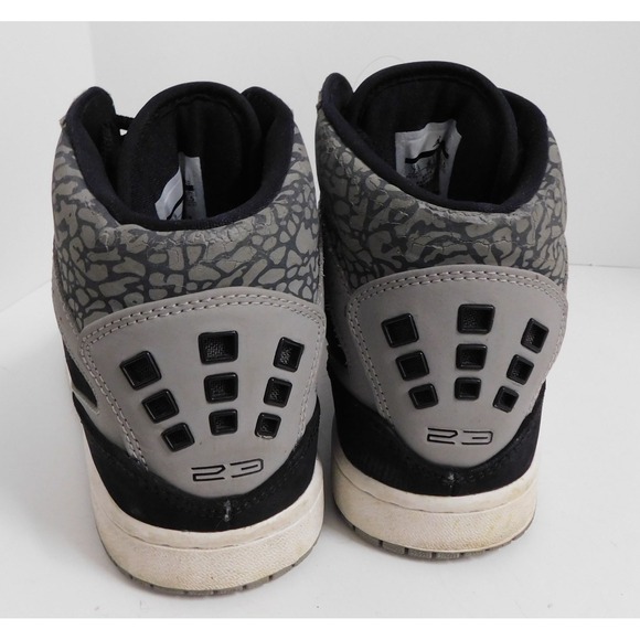 Jordan 1 Flight Black Gray Elephant‎ 372704-055 sz 7.5 M